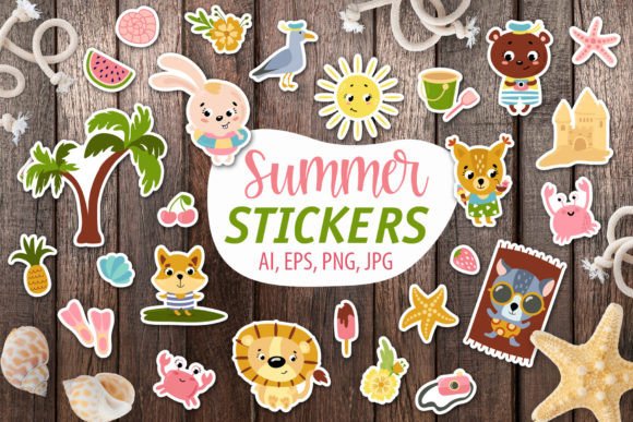 Download Summer/ Printable Stickers Cricut Design - Printable Collection