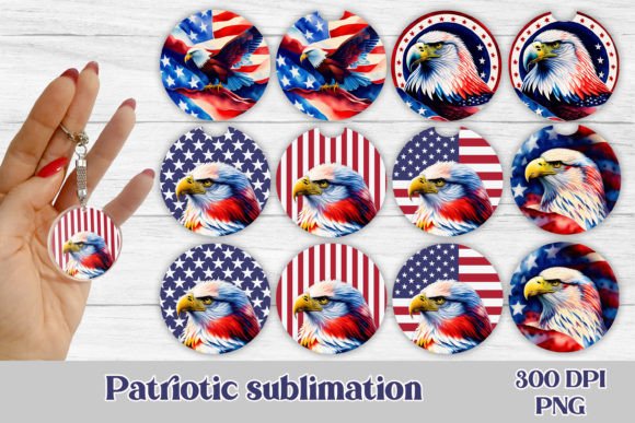 Download Patriotic Car Coaster Sublimation - Premium Resources
