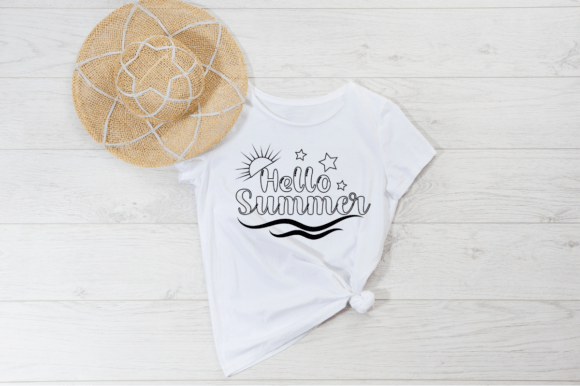 Download Hello Summer Printable T-shirt Design. - Printable Collection