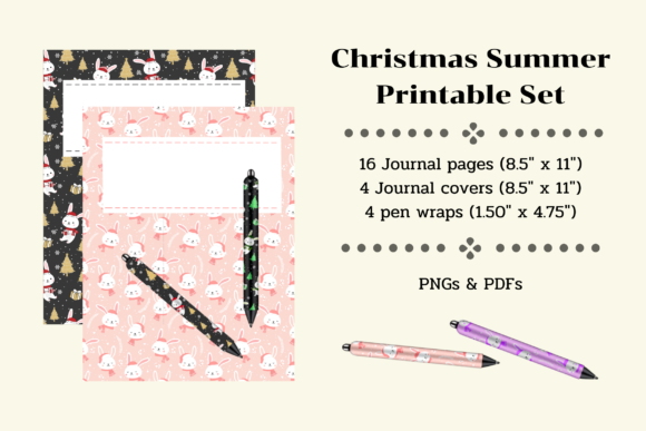 Download Christmas Summer Printable Set - Printable Collection
