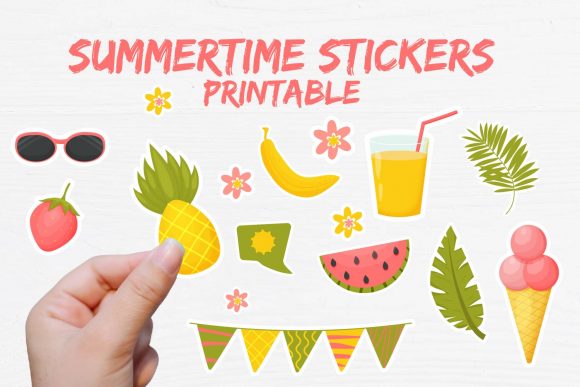 Download Summer Printable Sticker Collection - Printable Collection