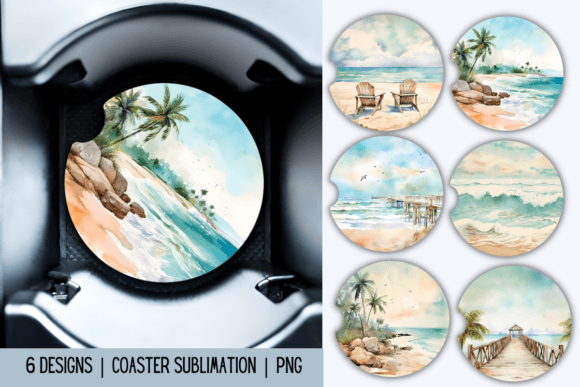 Download Beach Car Coaster Sublimation - Car coaster sublimation Collection