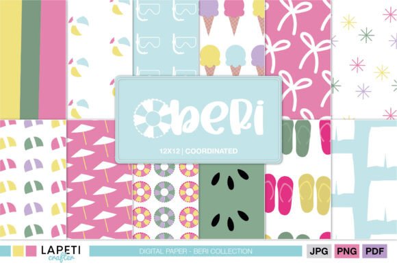Download Summer Printable Digital Paper Pack - Printable Collection